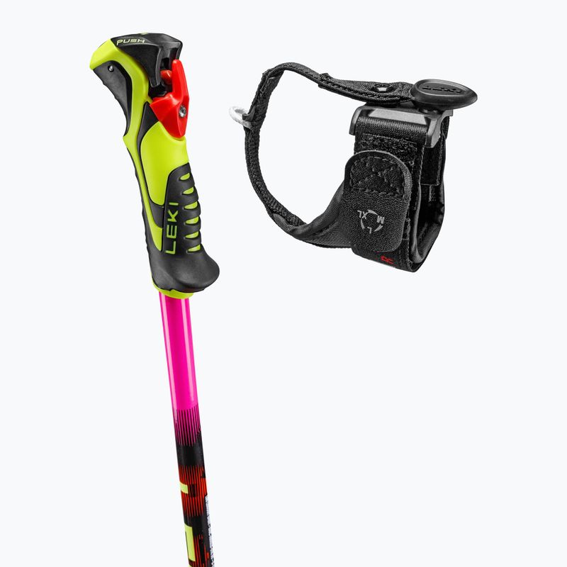 Палиці лижні дитячі LEKI WCR Evo Lite SL TR neon pink/black/neon yellow 4