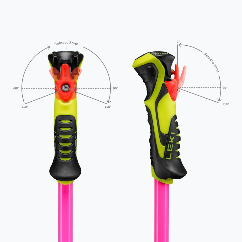 Палиці лижні дитячі LEKI WCR Evo Lite SL TR neon pink/black/neon yellow 7