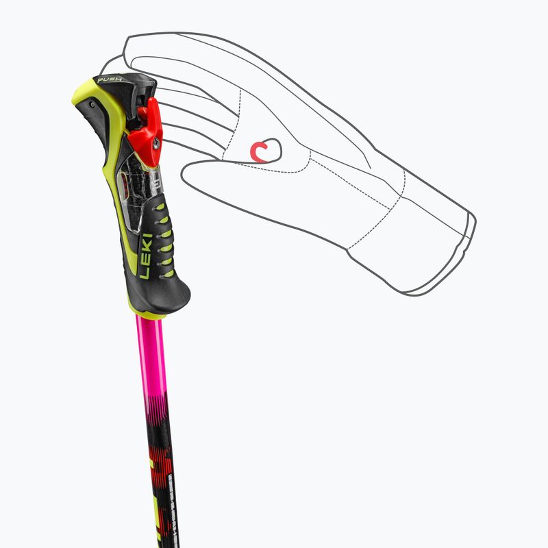 Палиці лижні дитячі LEKI WCR Pro Lite SL TR neon pink/black/neon yellow 6
