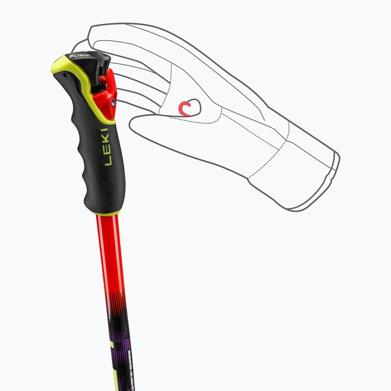 Палиці лижні LEKI WCR Pro GS TR bright red/black/neon yellow 6