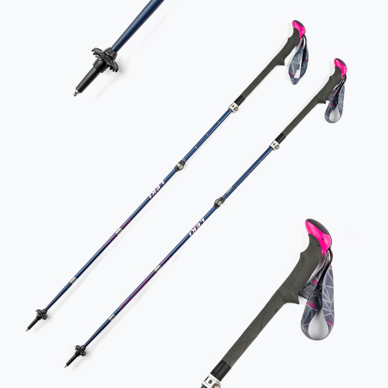 Палиці для трекінгу LEKI Micro Vario Carbon сині 6492067 7