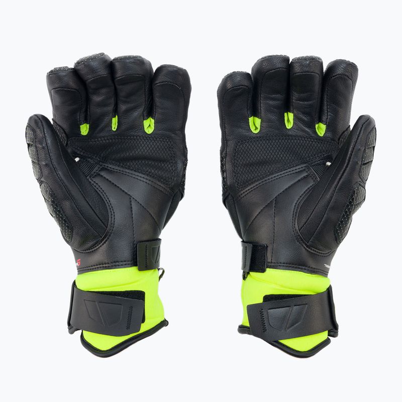 Рукавиці лижні чоловічі LEKI Worldcup Race Flex S Speed System чорно-зелені 649802301080 2