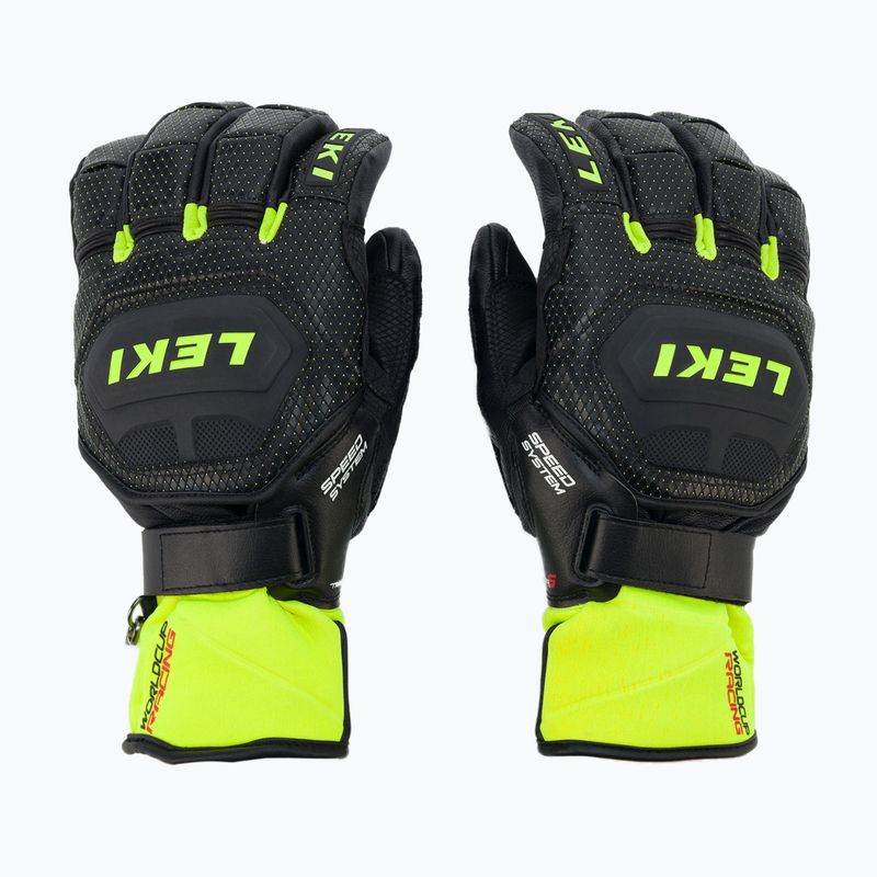 Рукавиці лижні чоловічі LEKI Worldcup Race Flex S Speed System чорно-зелені 649802301080 3