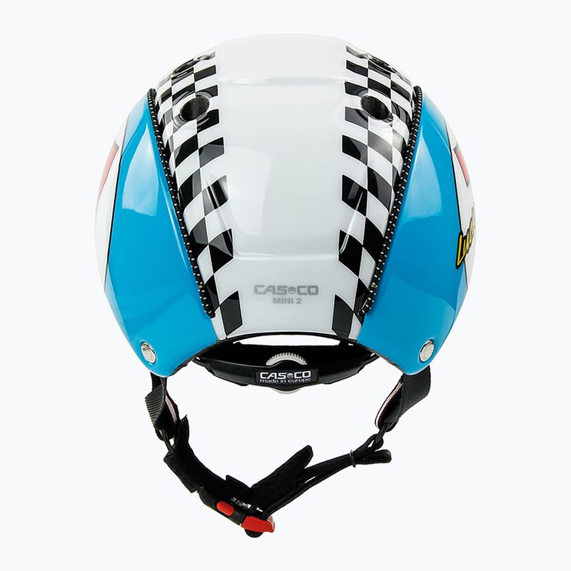 Дитячий велосипедний шолом CASCO Mini 2 lucky 7 синій 9