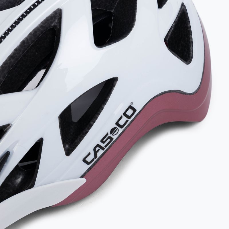 Шолом велосипедний жіночий CASCO Activ 2 white/english rose 7