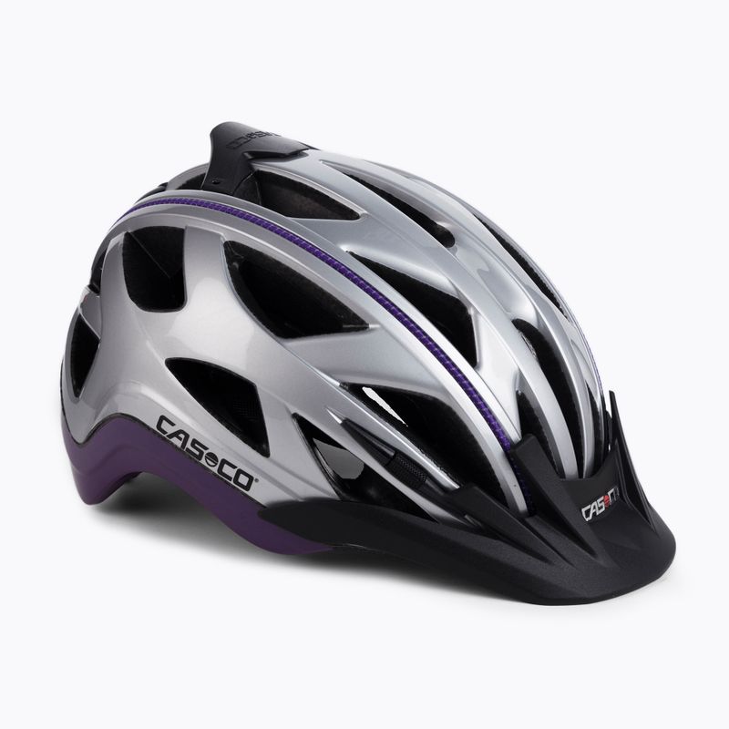 Шолом велосипедний жіночий CASCO Activ 2 silver/violet