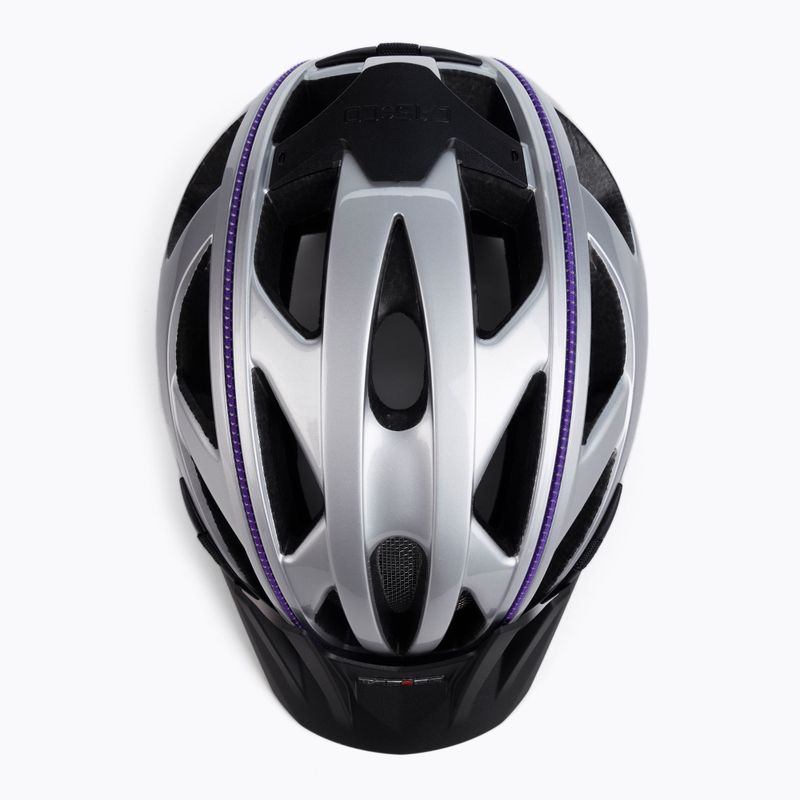 Шолом велосипедний жіночий CASCO Activ 2 silver/violet 6