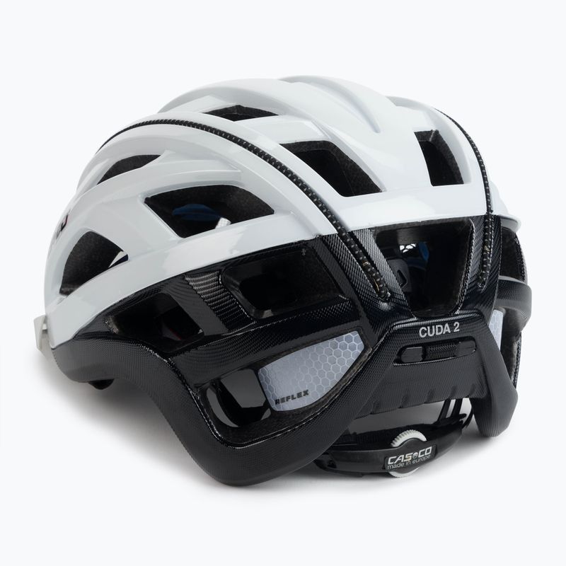 Шолом велосипедний жіночий CASCO Cuda 2 white/black 4