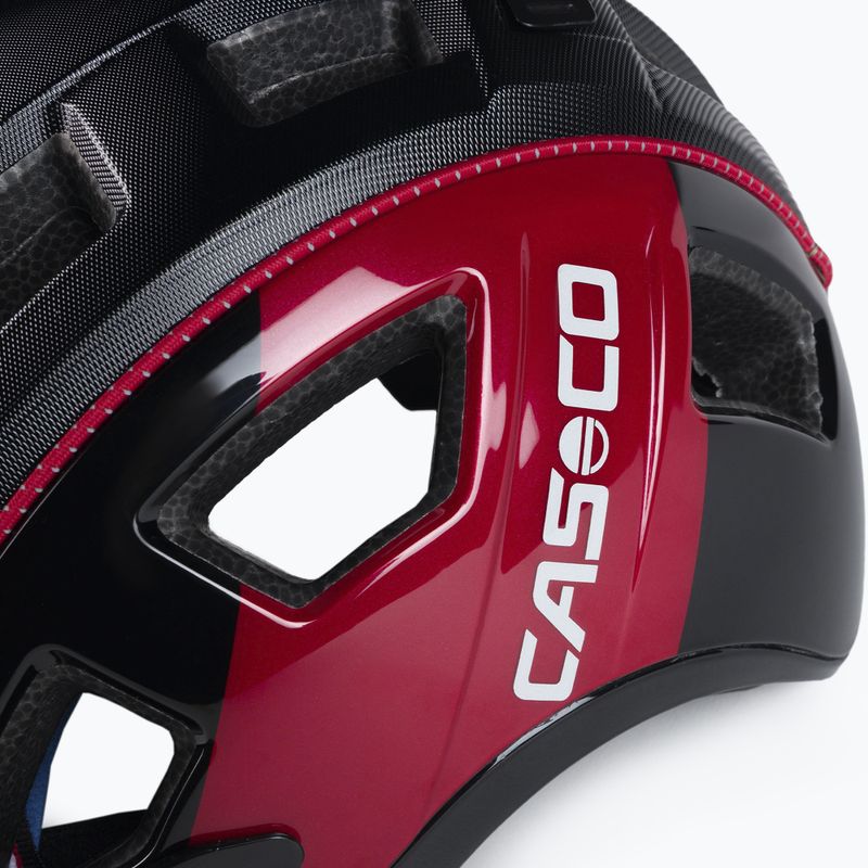 Шолом велосипедний CASCO MTBE 2 black/red matt 7