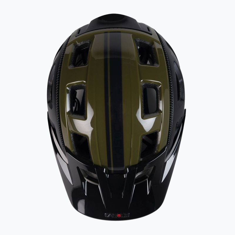 Шолом велосипедний CASCO MTBE 2 black/olive matt 6