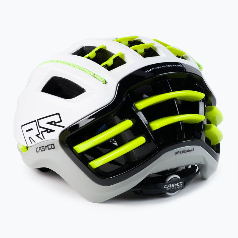 Шолом велосипедний CASCO Speedairo 2 RS sand/white neon 4