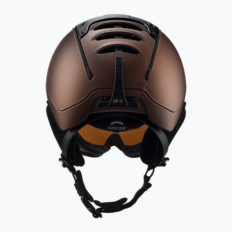 Шолом лижний CASCO SP-2 Carbonic Visor brown 3
