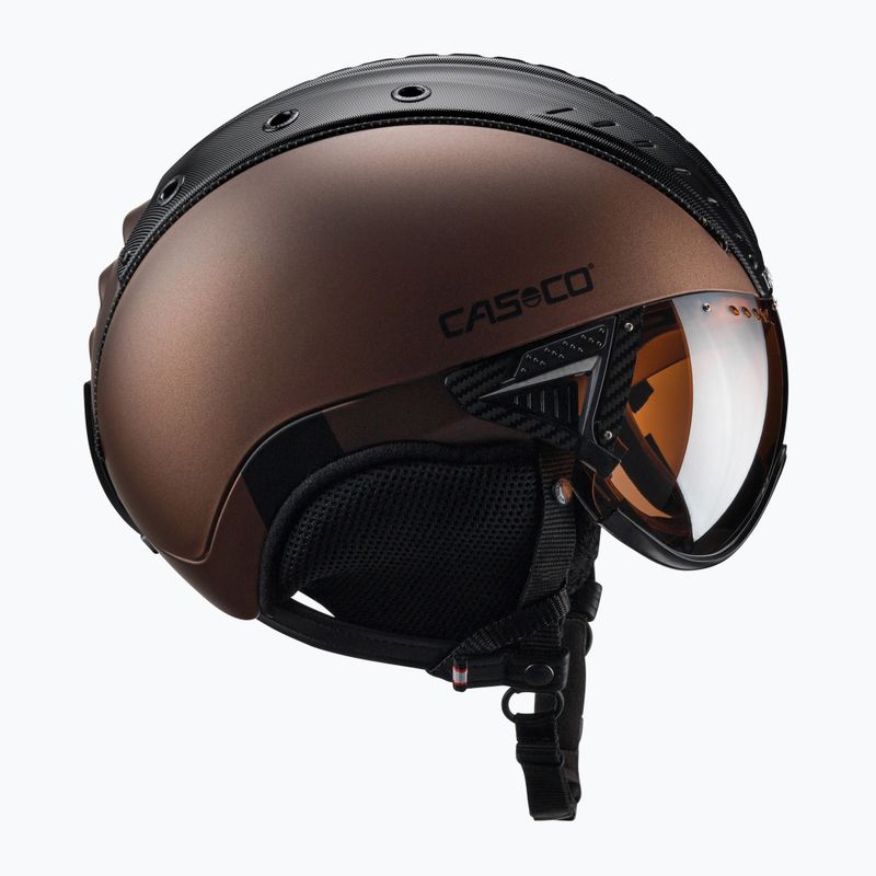 Шолом лижний CASCO SP-2 Carbonic Visor brown 4
