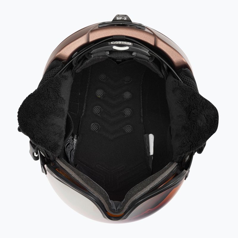 Шолом лижний CASCO SP-2 Carbonic Visor brown 5