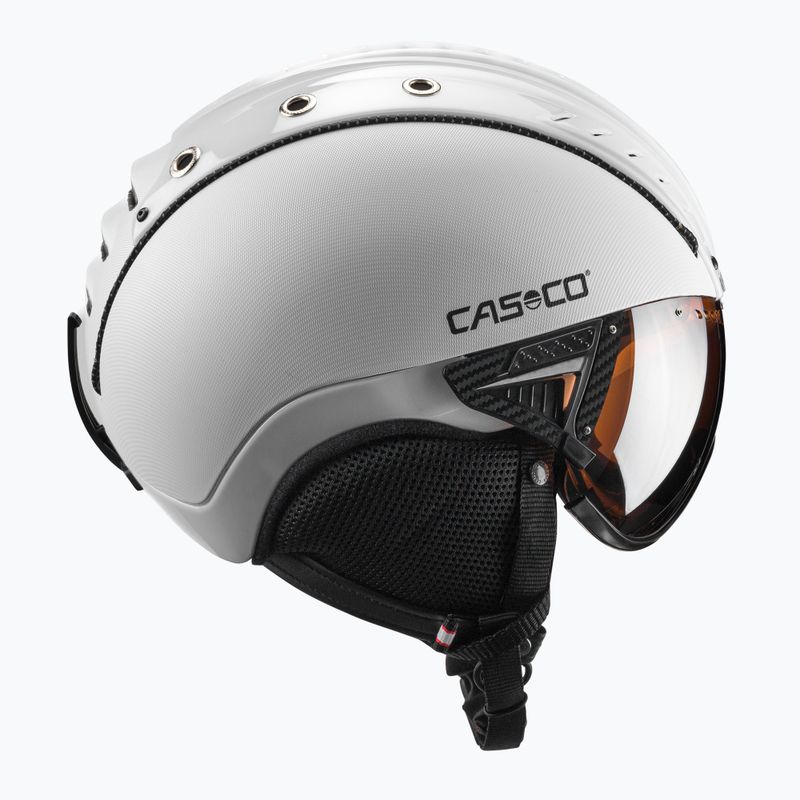 Шолом лижний CASCO SP-2 Carbonic Visor white 4