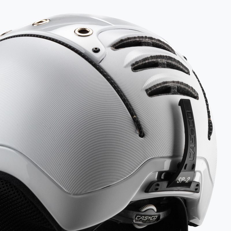 Шолом лижний CASCO SP-2 Carbonic Visor white 7