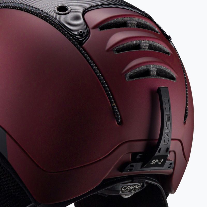 Шолом лижний CASCO SP-2 Carbonic Visor red 7