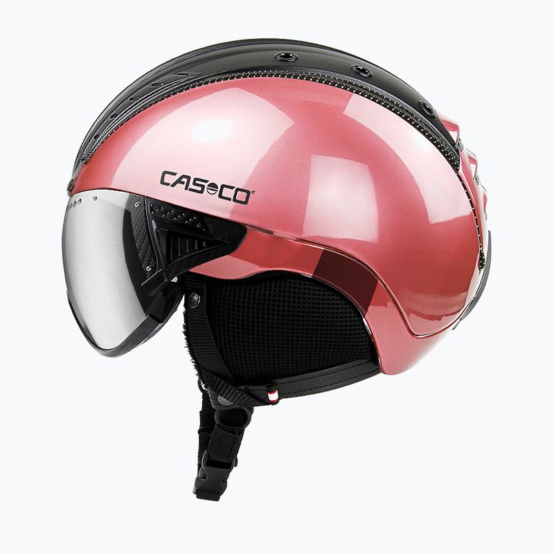 Шолом лижний CASCO SP-2 Carbonic Visor black/rose 7