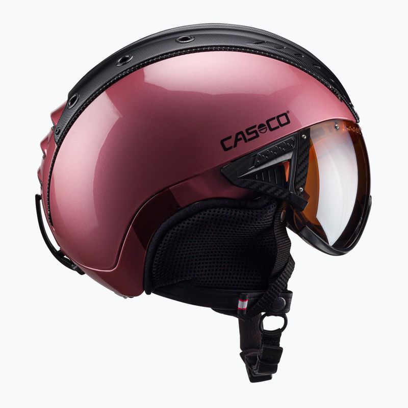 Шолом лижний CASCO SP-2 Carbonic Visor black/rose 3