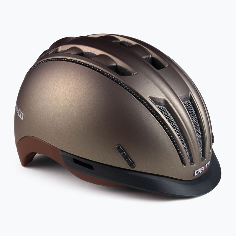 Шолом велосипедний жіночий CASCO Roadster bronze/olive matt