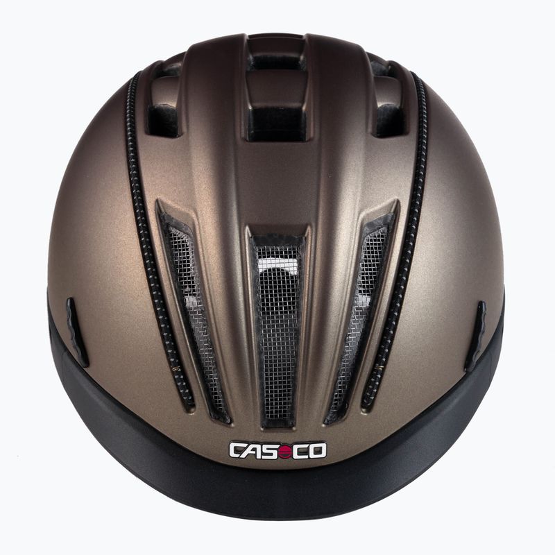 Шолом велосипедний жіночий CASCO Roadster bronze/olive matt 2