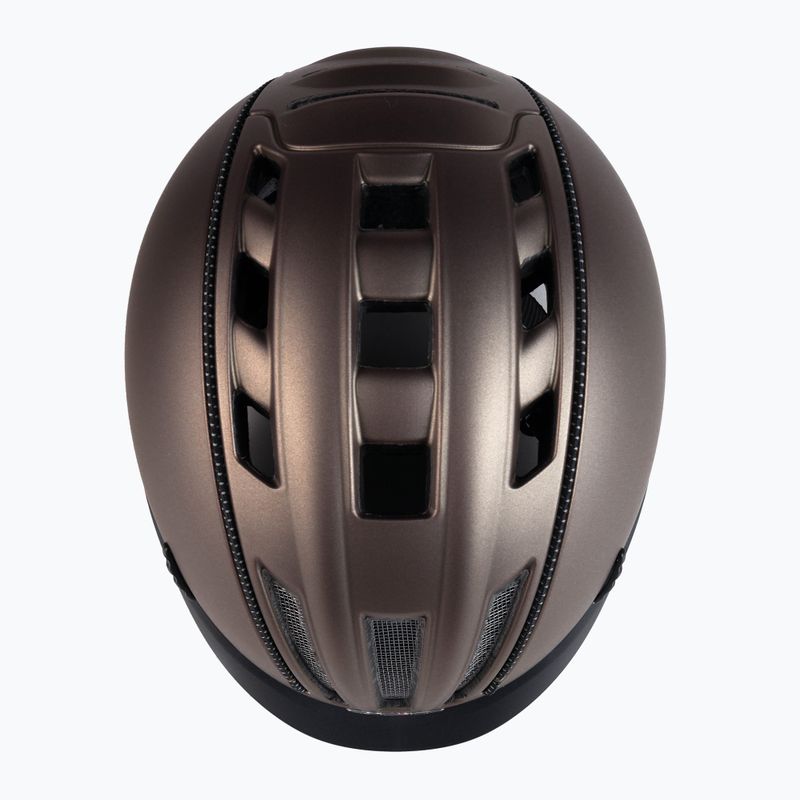 Шолом велосипедний жіночий CASCO Roadster bronze/olive matt 6
