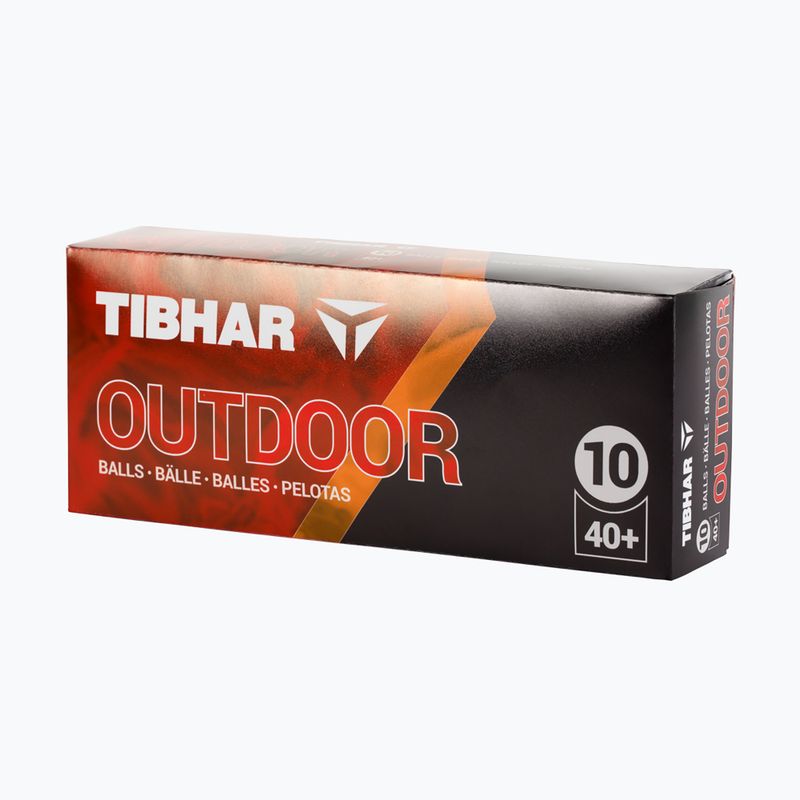 М'ячі для настільного тенісу Tibhar Outdoor Balls 10 шт білі.