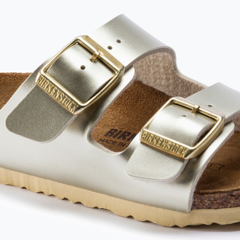 Шльопанці BIRKENSTOCK Arizona BF Narrow electric metallic gold 10