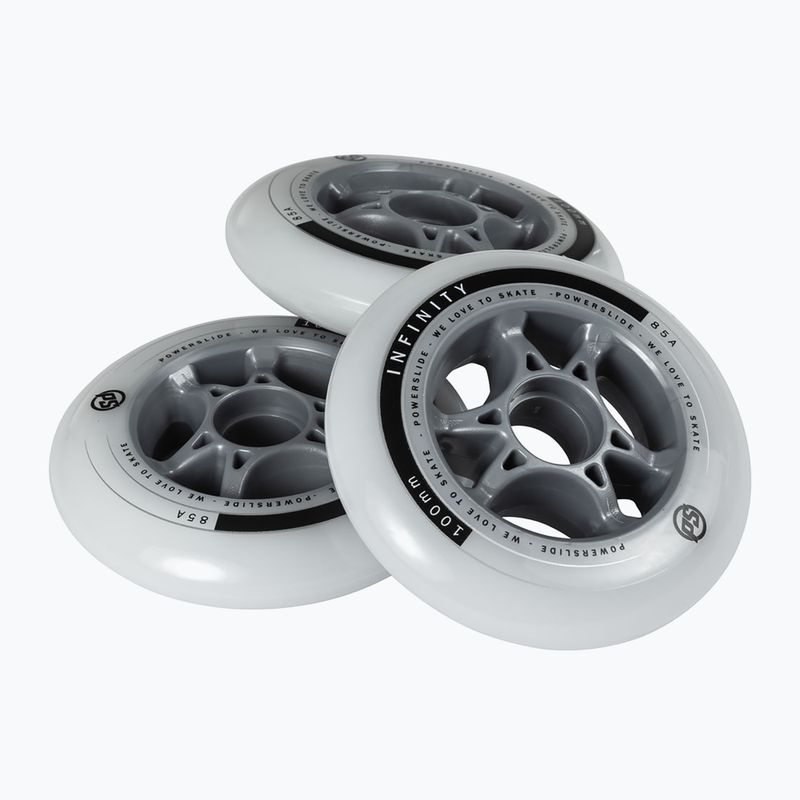 Колеса для роликових ковзанів Powerslide Infinity білі 905225 4