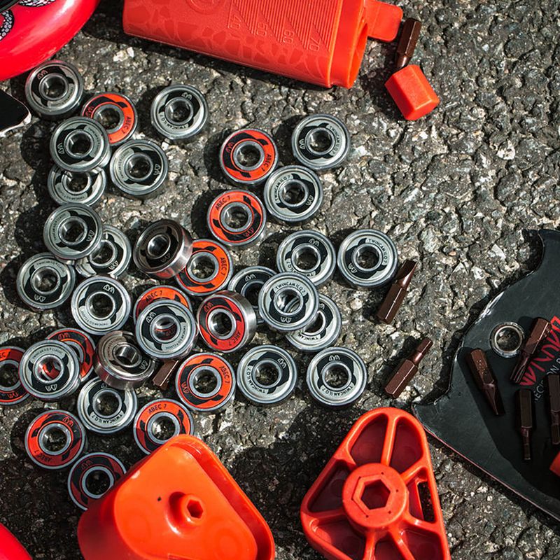 Підшипники WICKED ABEC 7 8-pack червоно-чорні 310031 4