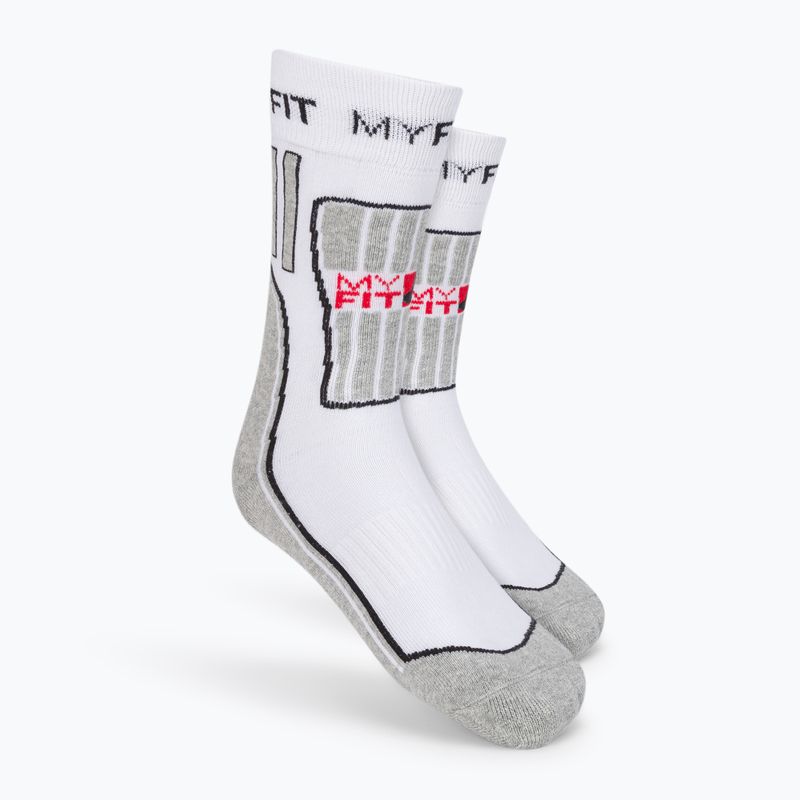 Шкарпетки для роликових ковзанів Powerslide MyFit biało-сірі 900988
