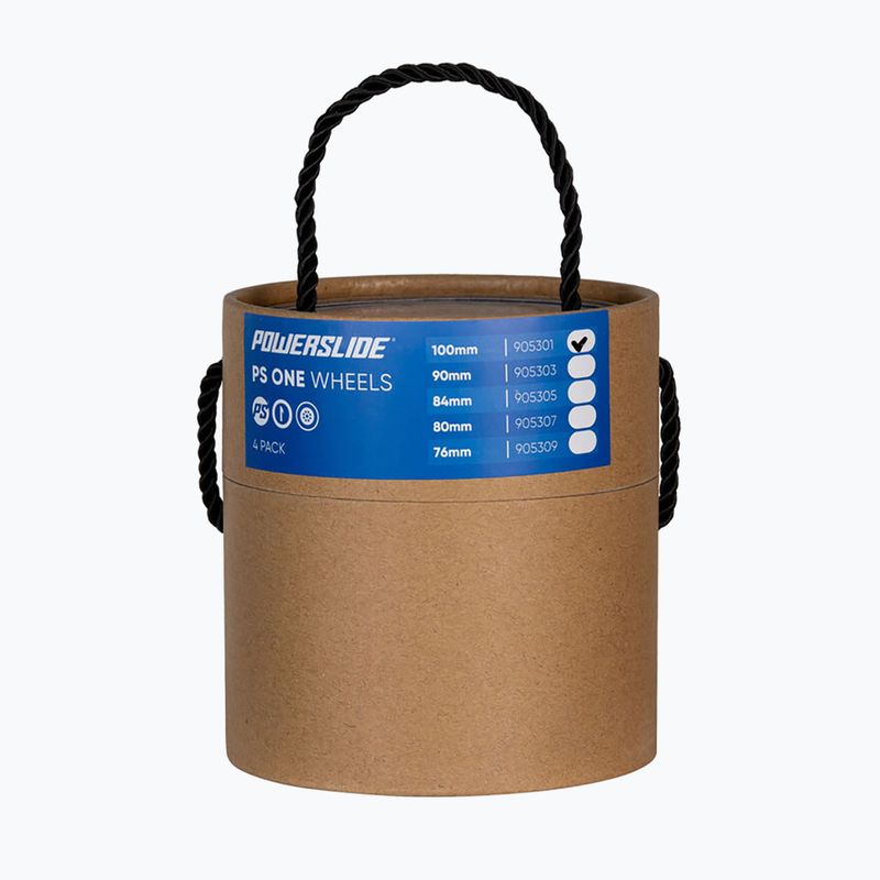 Колеса для роликових ковзанів Powerslide One 100/82A 4 шт червоні 3