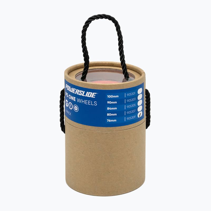 Колеса для роликових ковзанів Powerslide One 76/82A 4 шт червоні 2