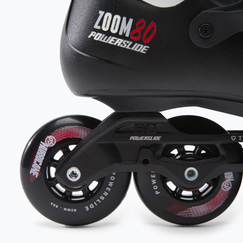 Роликові ковзани чоловічі Powerslide Zoom Pro 80 чорно-білі 880237 7