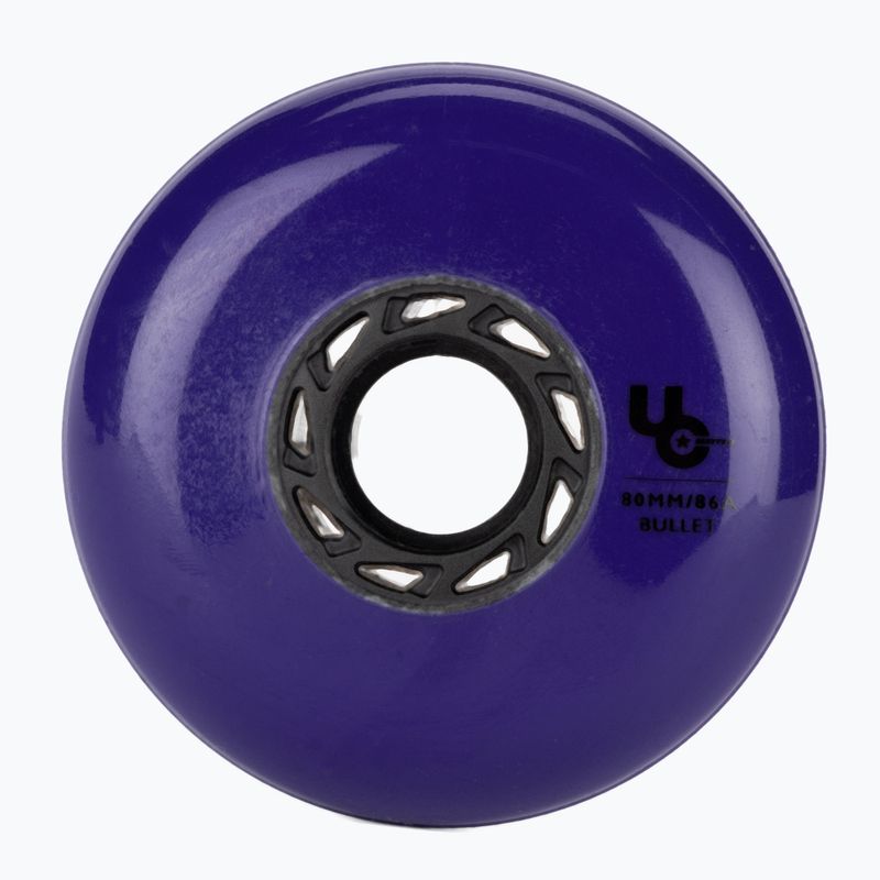 Колеса для роликових ковзанів UNDERCOVER WHEELS Team Bullet Radius 80mm/86A 4 шт. фіолетові 406187 2