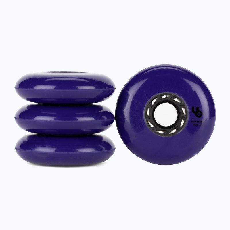 Колеса для роликових ковзанів UNDERCOVER WHEELS Team Bullet Radius 80mm/86A 4 шт. фіолетові 406187