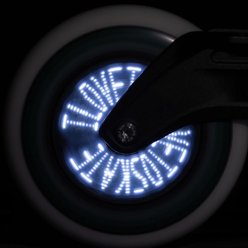 Колеса для роликових ковзанів Powerslide Graphix LED Wheel 100 Left білі 905345 3