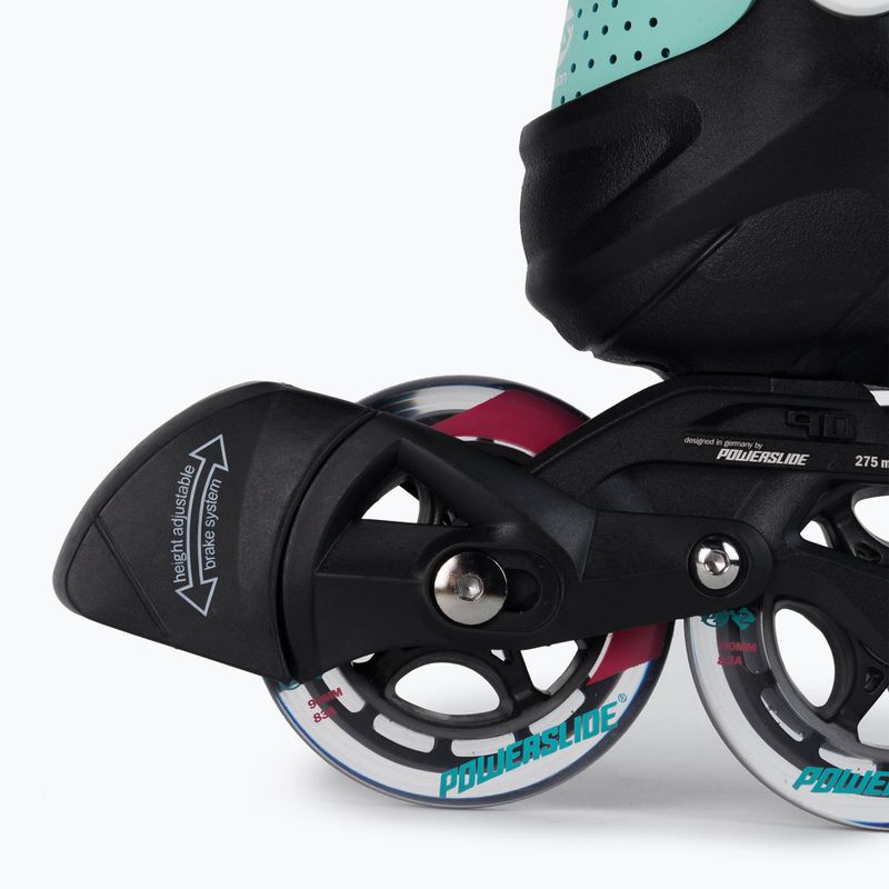 Роликові ковзани  жіночі Powerslide Phuzion Radon Teal 90 чорні 902011 7