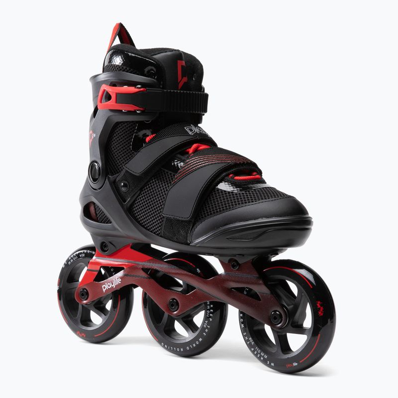 Роликові ковзани чоловічі Playlife GT 110 чорні 880272