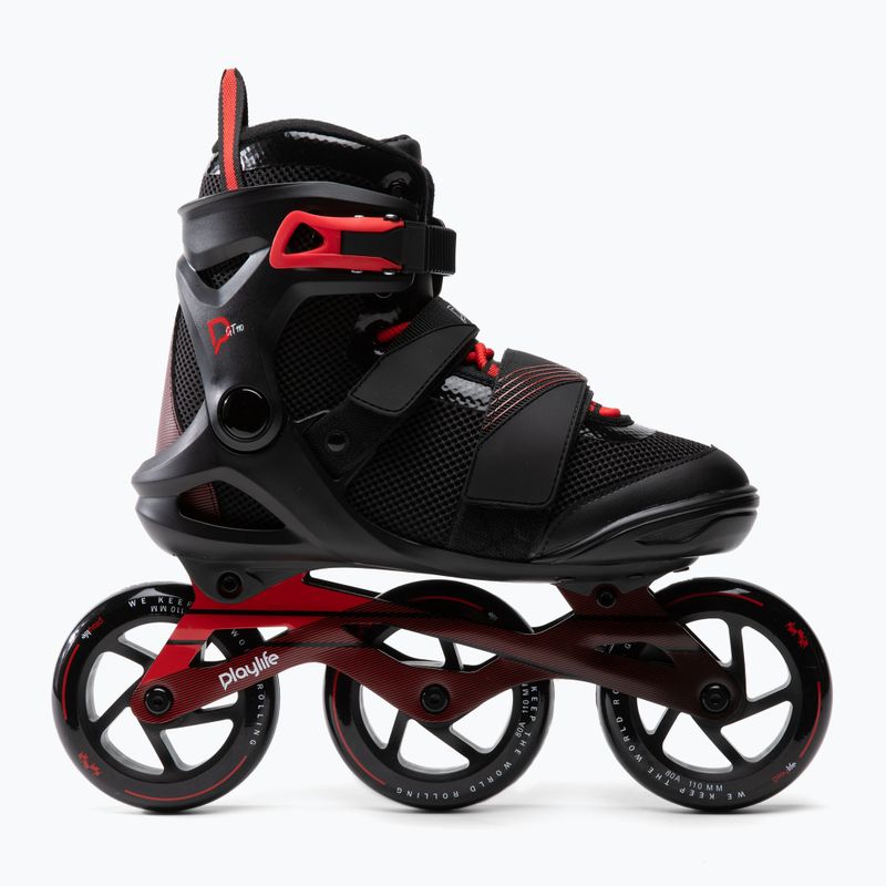 Роликові ковзани чоловічі Playlife GT 110 чорні 880272 2
