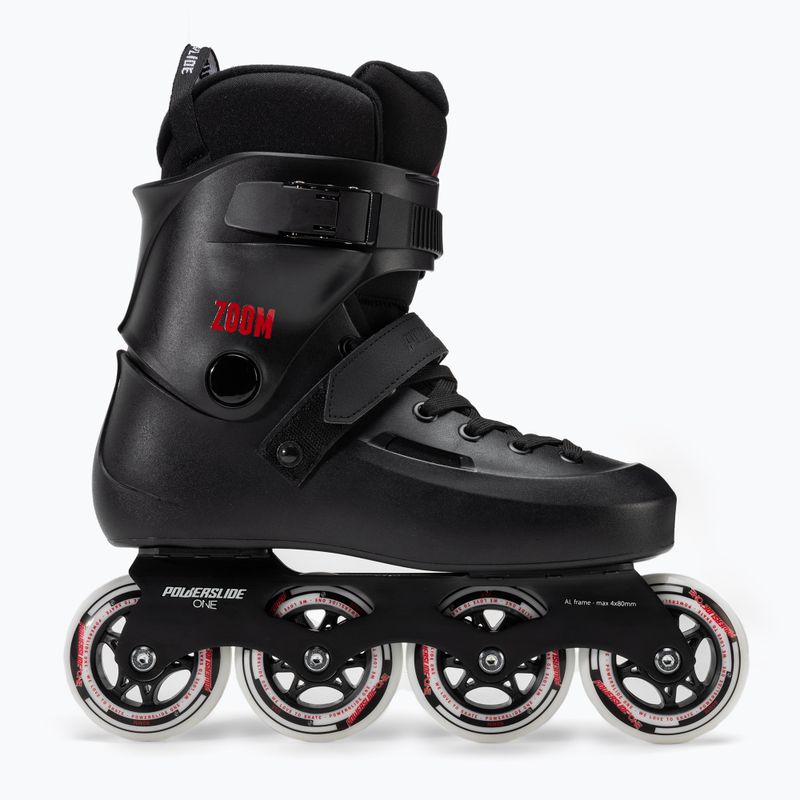 Роликові ковзани Powerslide Zoom 80 чорні 880256 2