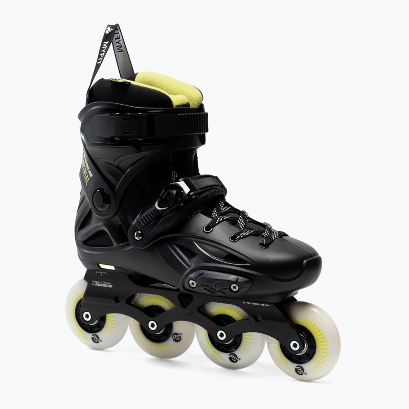 Роликові ковзани чоловічі Powerslide Imperial One 80 чорно-жовті 908376
