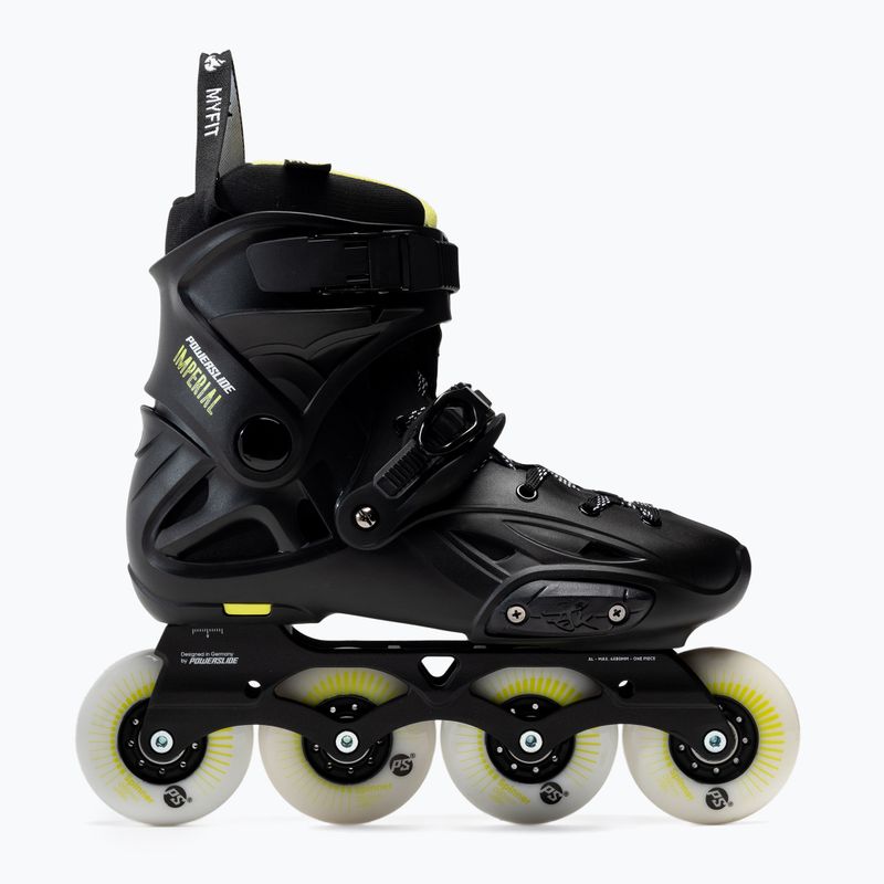 Роликові ковзани чоловічі Powerslide Imperial One 80 чорно-жовті 908376 2