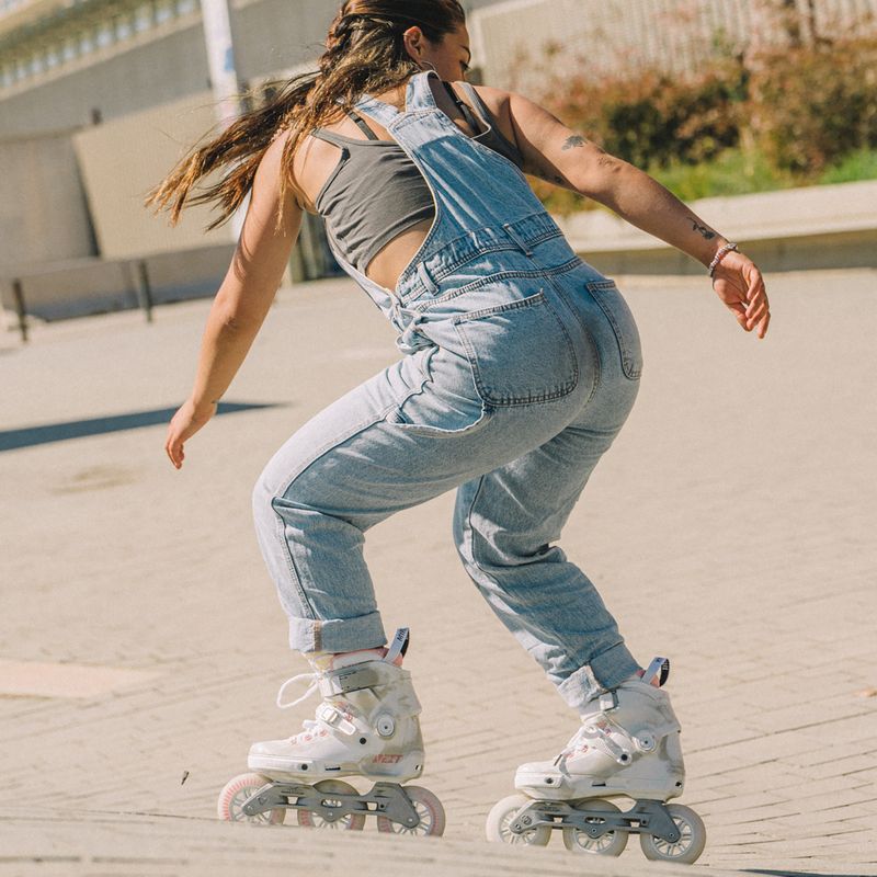 Роликові ковзани жіночі Powerslide Next Marble 100 рожеві 908405 19