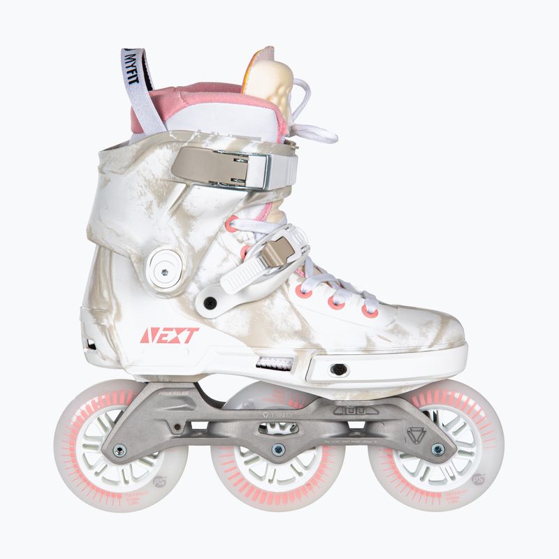 Роликові ковзани жіночі Powerslide Next Marble 100 рожеві 908405 10