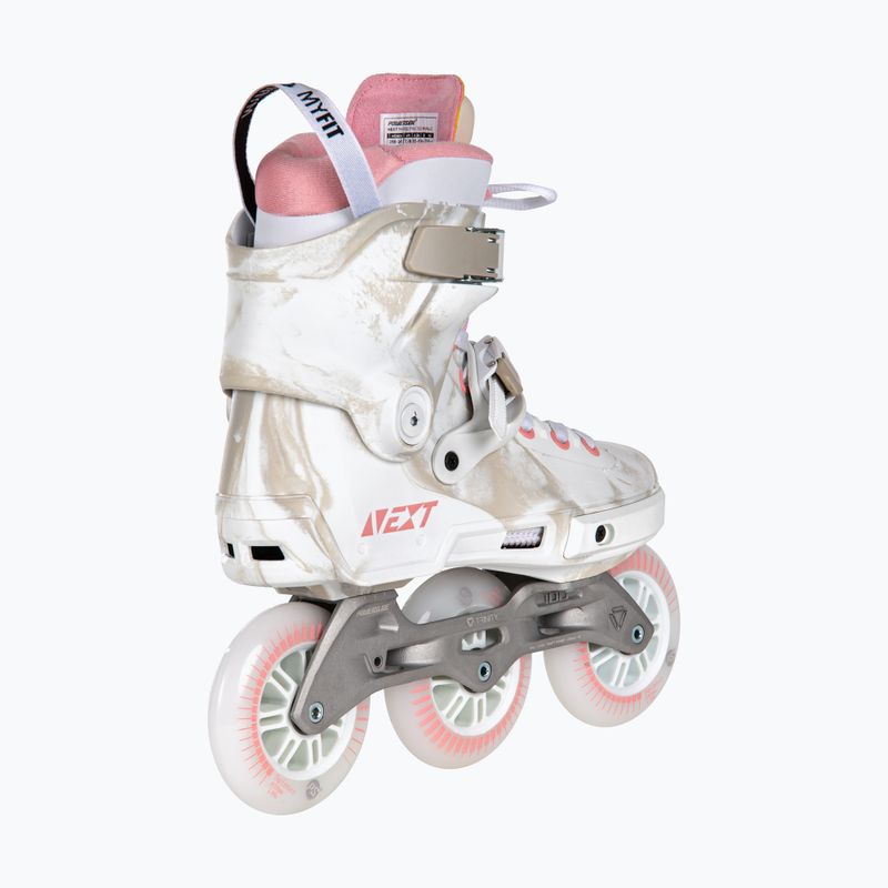 Роликові ковзани жіночі Powerslide Next Marble 100 рожеві 908405 11