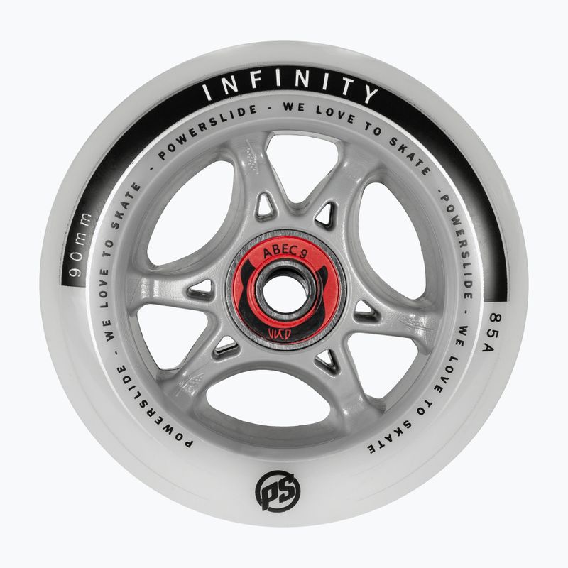 Колеса для роликів Powerslide Infinity RTR ABEC9/Walker 4 pcs. grey