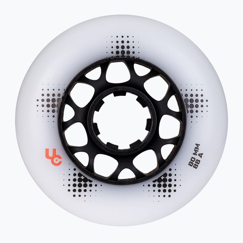 Колеса для роликів UNDERCOVER WHEELS Team Pro 80 mm/88A 4 pcs. white 2