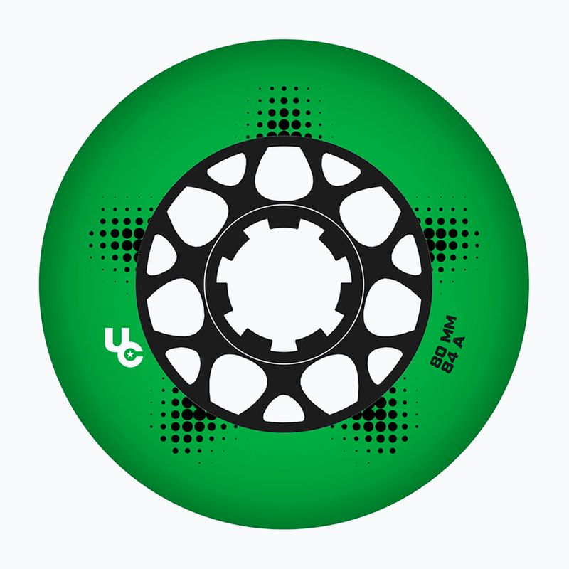 Колеса для роликів UNDERCOVER WHEELS Team Pro 80 mm/84A 4 pcs. green