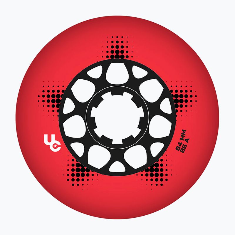 Колеса для роликів UNDERCOVER WHEELS Team Pro 84 mm/86A 4 pcs. red
